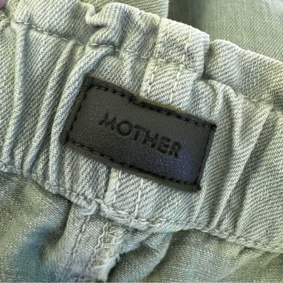 MOTHER Women's Straight Leg Jeans in Sage Green - Picture 8 of 14